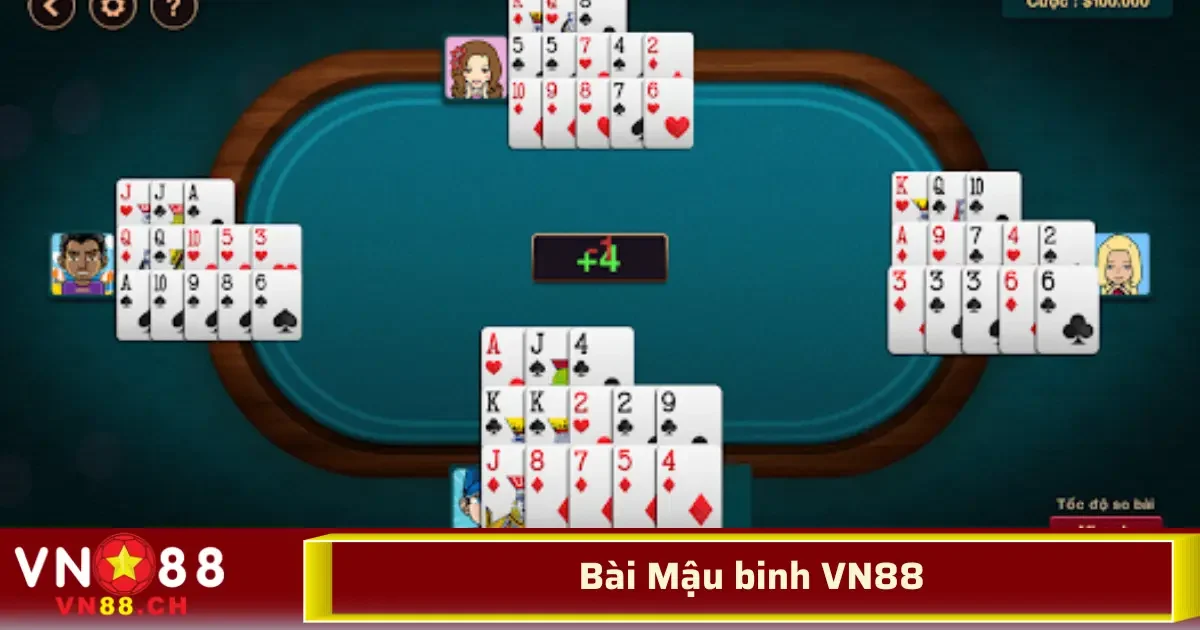 Bài Mậu Binh VN88 – Thử Trí Logic, Chia Chi Thắng Lớn 1 Trước khi bắt đầu chơi, điều quan trọng nhất là hiểu rõ về trò chơi Mậu binh và luật chơi của nó tại nền tảng VN88.