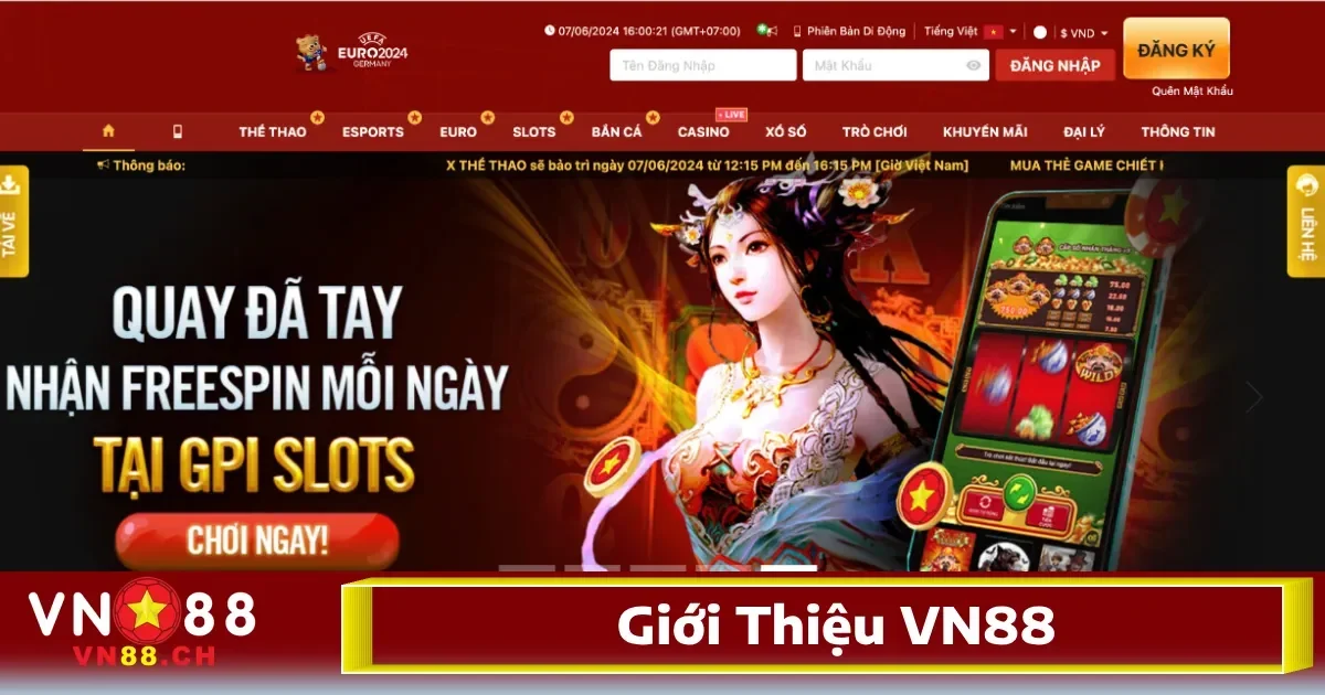 Trang chủ 103 VN88 được mệnh danh là sân chơi đẳng cấp quốc tế chuẩn 5 sao.