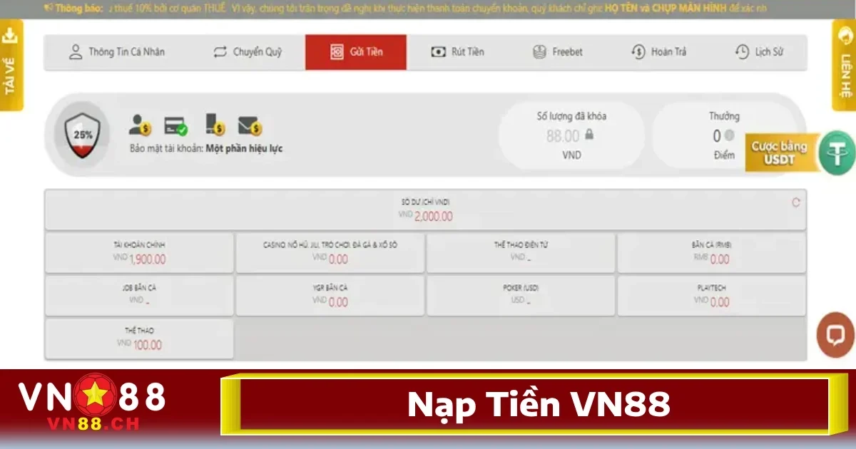 Trang chủ 110 Để nạp tiền vào tài khoản và bắt đầu tham gia các sản phẩm trò chơi hấp dẫn tại nhà cái, anh em chỉ cần làm theo các bước đơn giản